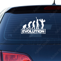 Evolution Bodybuilder Aufkleber - Beispielansicht
