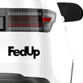 FedUp FedEx Fakelogo Aufkleber - Beispielansicht