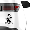 Fitness Frau Aufkleber 2 - Beispielansicht