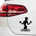 Fitness Frau Aufkleber 4 - Beispielansicht