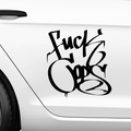 Fuck Cops Aufkleber - Beispielansicht