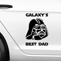 Galaxys best Dad Aufkleber - Beispielansicht