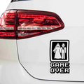 Game Over Aufkleber 4 - Beispielansicht