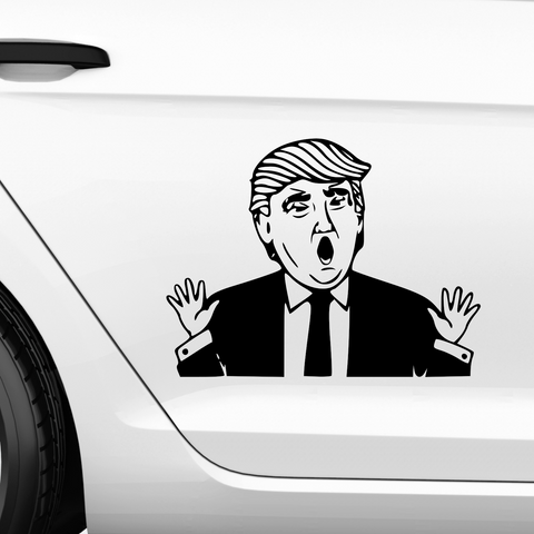 Ganz ruhig Leute Trump Aufkleber - Beispielansicht