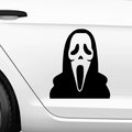 Ghostface Kapuzenmaske Aufkleber - Beispielansicht