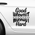 Good workout hard Aufkleber - Beispielansicht