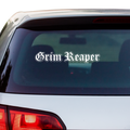 Grim Reaper Schriftzug Aufkleber - Beispielansicht
