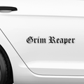 Grim Reaper Schriftzug Aufkleber - Beispielansicht