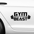 Gym Beast Aufkleber - Beispielansicht