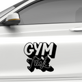 Gym Freak Aufkleber - Beispielansicht