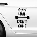 Gym Hair don't care Aufkleber - Beispielansicht