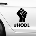 #HODL Aufkleber - Beispielansicht