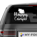 Happy Camper Aufkleber - Beispielansicht