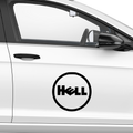 Hell Dell Fakelogo Aufkleber - Beispielansicht