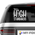 High Standart Aufkleber - Beispielansicht