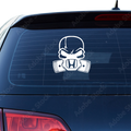 Honda Totenkopf Aufkleber - Beispielansicht