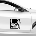I Love Hot Moms Emblem Aufkleber - Beispielansicht