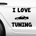 I Love Tuning Aufkleber - Beispielansicht