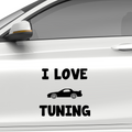 I Love Tuning Aufkleber - Beispielansicht
