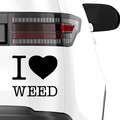I Love Weed Aufkleber1 - Beispielansicht
