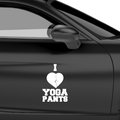 I Love Yoga Pants Aufkleber - Beispielansicht