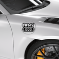 I love my Audi Aufkleber - Beispielansicht