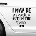 I may be small but im the boss Aufkleber - Beispielansicht