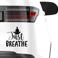 Just Breathe Aufkleber - Beispielansicht
