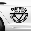 Kabelbinder Technician Aufkleber - Beispielansicht