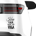 Keep Calm and do Yoga Aufkleber - Beispielansicht