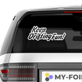 Keep Drifting Fun Aufkleber - Beispielansicht