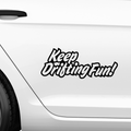 Keep Drifting Fun Aufkleber - Beispielansicht