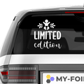 Limited edition Aufkleber - Beispielansicht