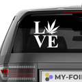 Love Weed Aufkleber - Beispielansicht