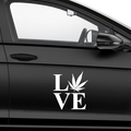 Love Weed Aufkleber - Beispielansicht