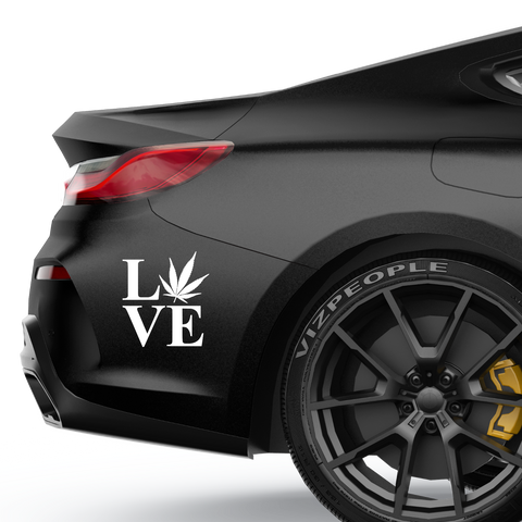 Love Weed Aufkleber - Beispielansicht