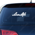 Lowlife Schriftzug Aufkleber 3 - Beispielansicht