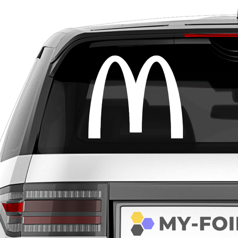 MC Donalds M Aufkleber - Beispielansicht