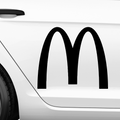 MC Donalds M Aufkleber - Beispielansicht