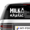 Milkaholic Aufkleber - Beispielansicht
