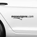 Moneyzgone Amazon Fakelogo Aufkleber - Beispielansicht