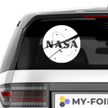 NASA Logo Aufkleber - Beispielansicht