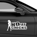 No Fat Chicks JDM Aufkleber - Beispielansicht