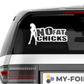 No Fat Chicks JDM Aufkleber - Beispielansicht