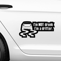 Not Drunk Aufkleber - Beispielansicht