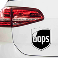 OOPS UPS Fakelogo Aufkleber - Beispielansicht