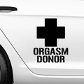 Orgasm Donor Aufkleber - Beispielansicht