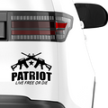 Patroit Live Free Or Die Aufkleber - Beispielansicht