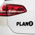 Plan BTC Aufkleber - Beispielansicht