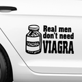 Real men dont need viagra Aufkleber - Beispielansicht